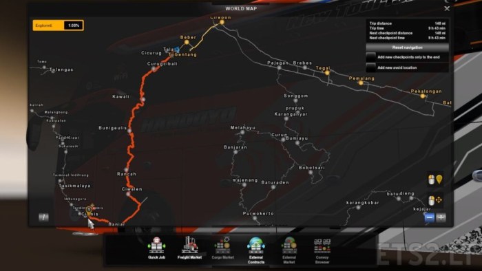 Map Jabar ETS2 Indonesia: Jelajahi Jawa Barat dengan Peta Terbaru