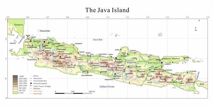 Java map east indonesia tourism banyuwangi surabaya island maps peta jawa timur city tuban malang district bromo eastjava mount raung